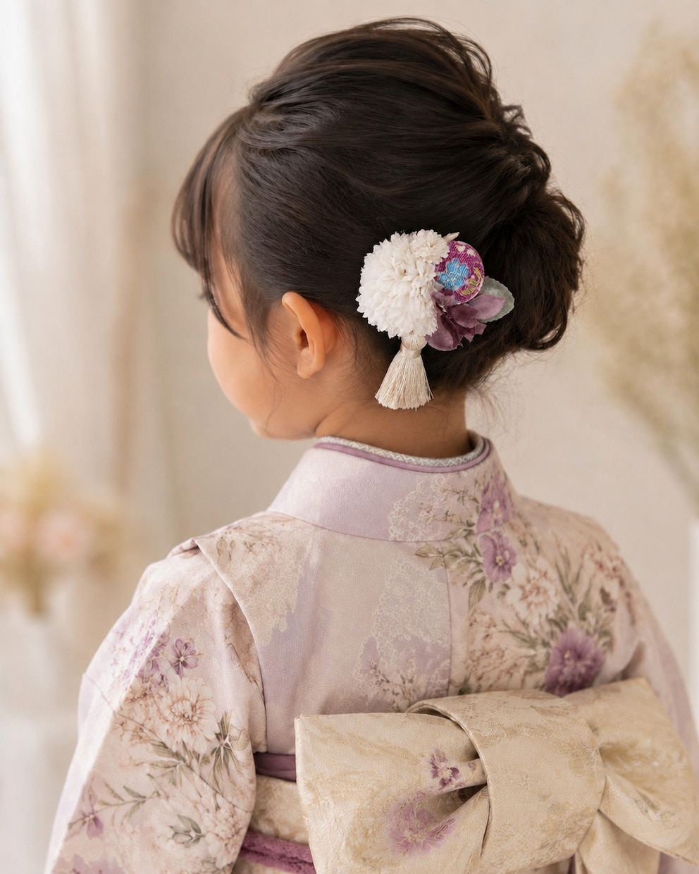 オーダーメイドでお子様用ヘアクリップを創ります 七五三、結婚式の参列、ママとおそろいのヘアクリップ イメージ3