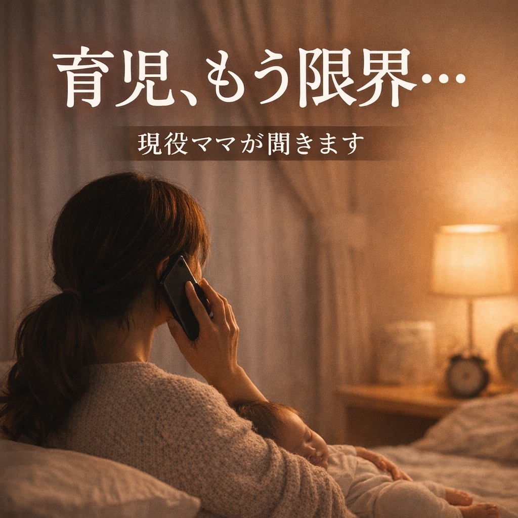 即日対応｜保育経験×現役ママが育児の限界聞きます 産後のしんどさ、育児の孤独、ここで全部吐き出していいです イメージ1