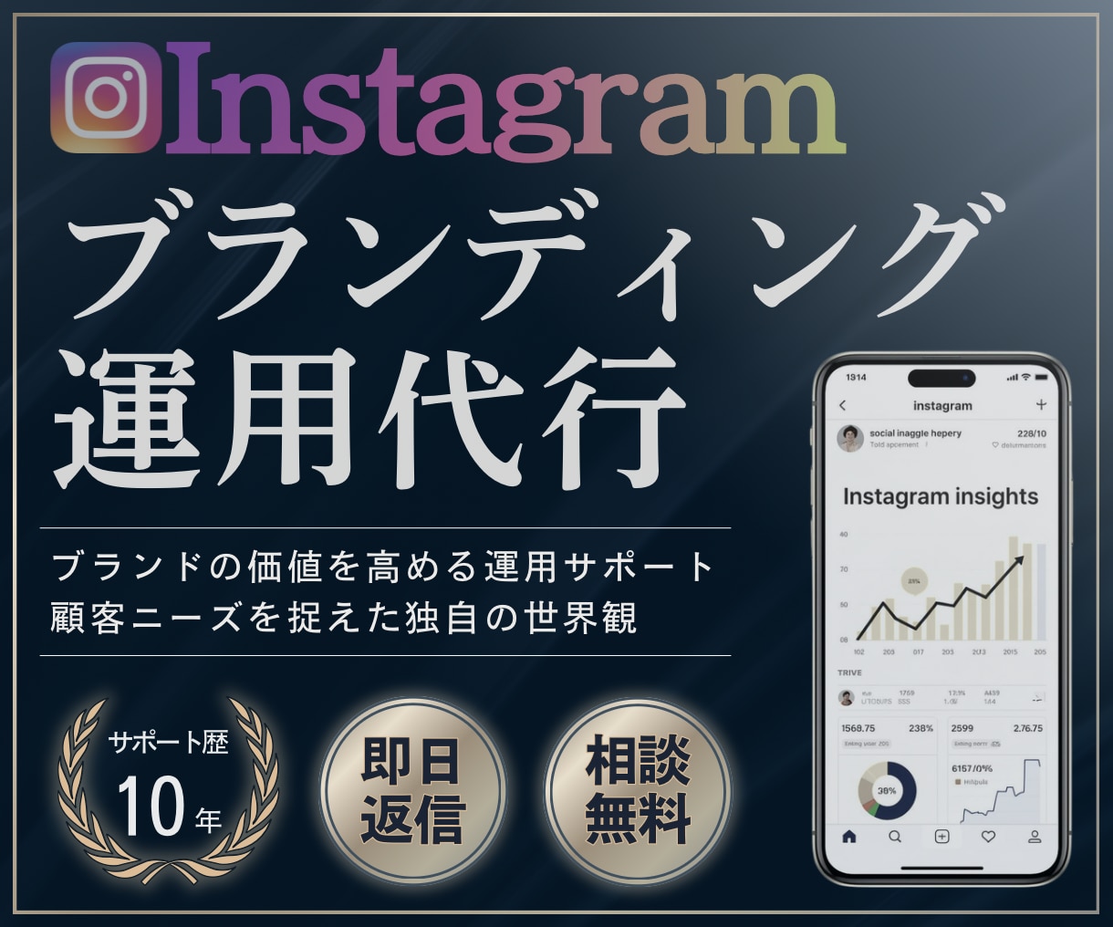 Instagramのブランディング運用を承ります ビデオチャットで相談しながら、独自の世界観を作る運用代行！ イメージ1