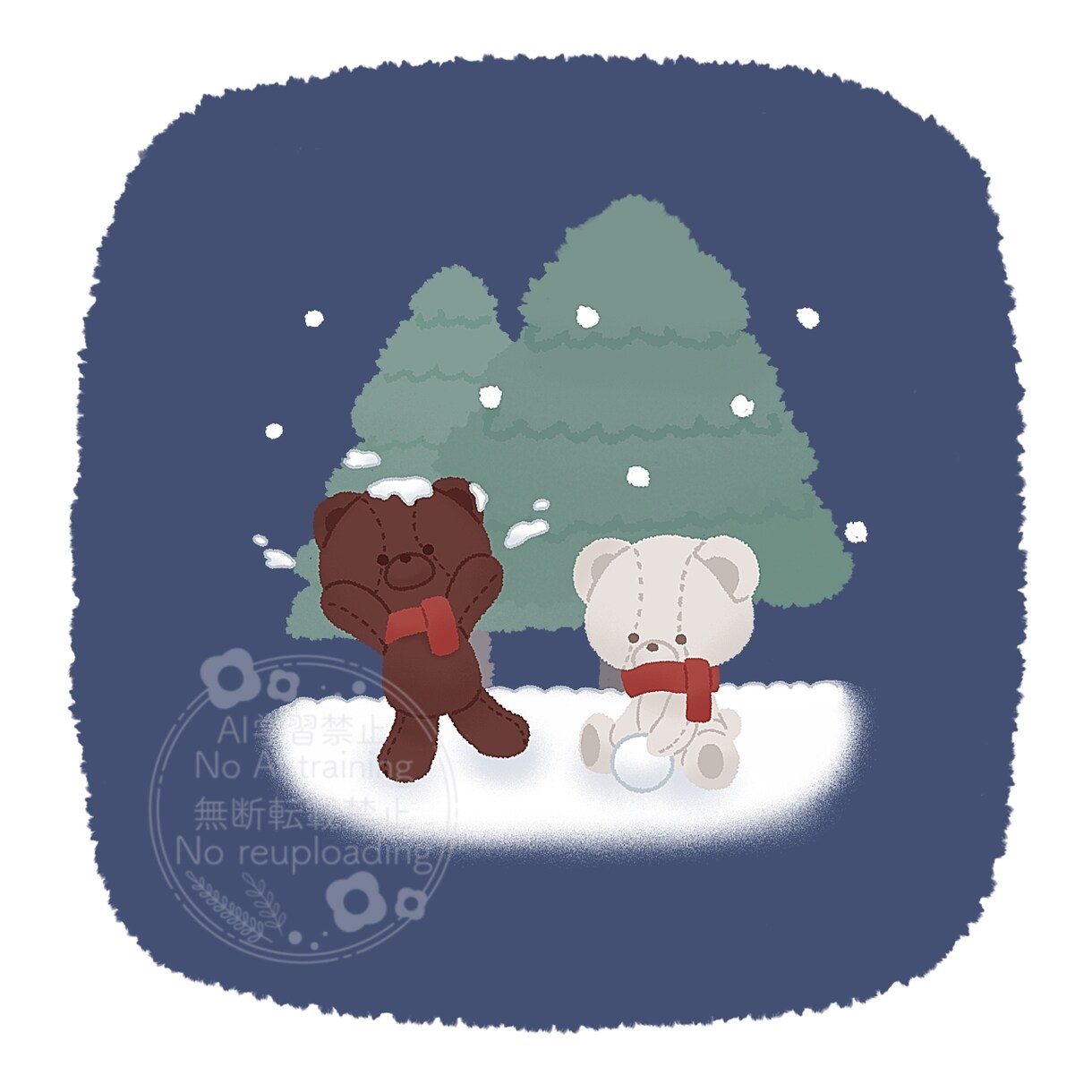 やさしく温かみのある絵本風タッチでお描きします SNSアイコン／挿絵／ヘッダーなどにおすすめ イメージ6
