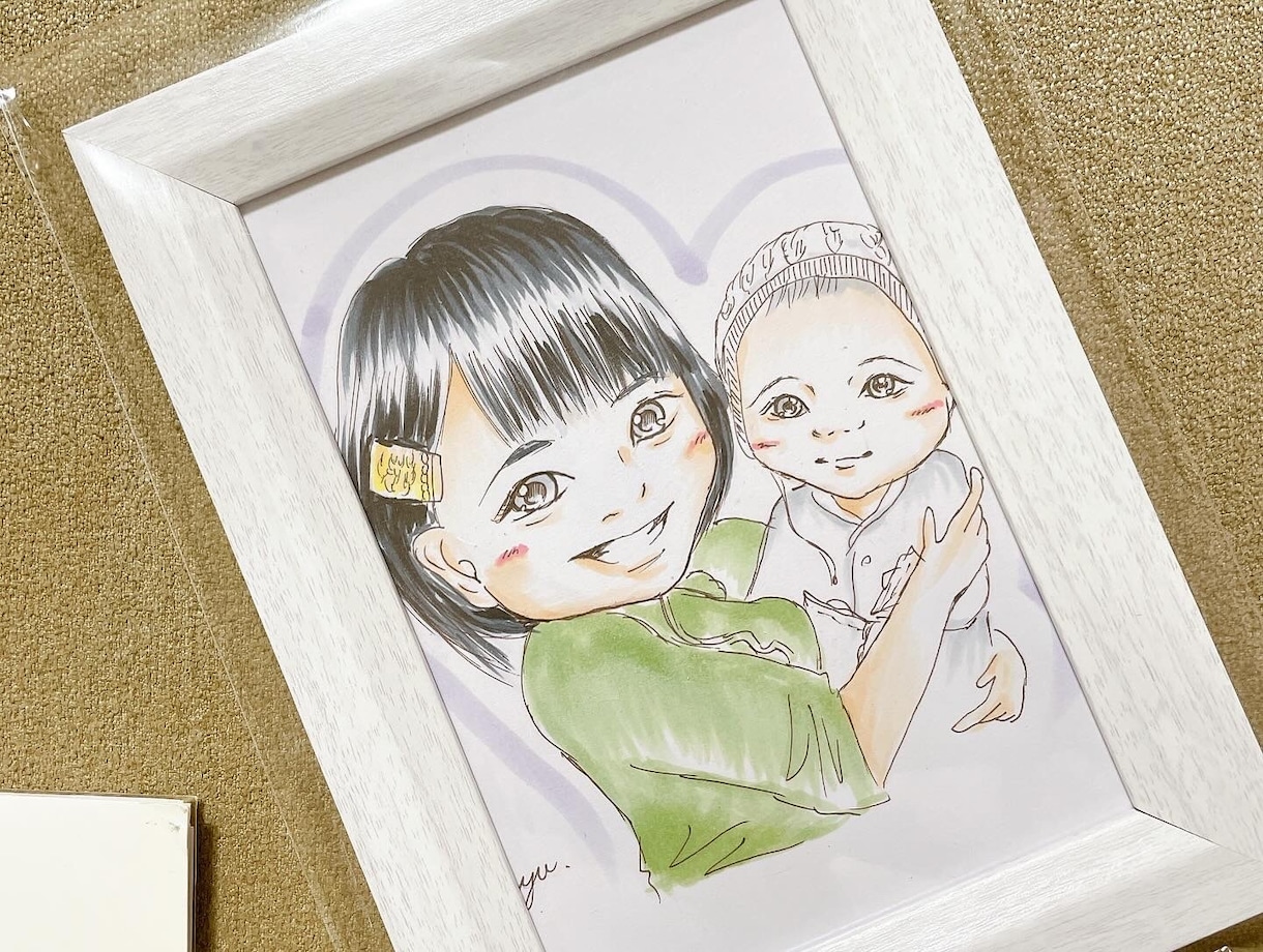 温かな似顔絵イラスト描いてます 温かなその時の思い出を似顔絵イラストにして残しませんか？ イメージ2