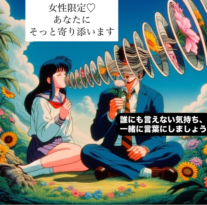 恋愛や日常のモヤモヤに寄り添います あなたの気持ち、言葉にします。 イメージ1