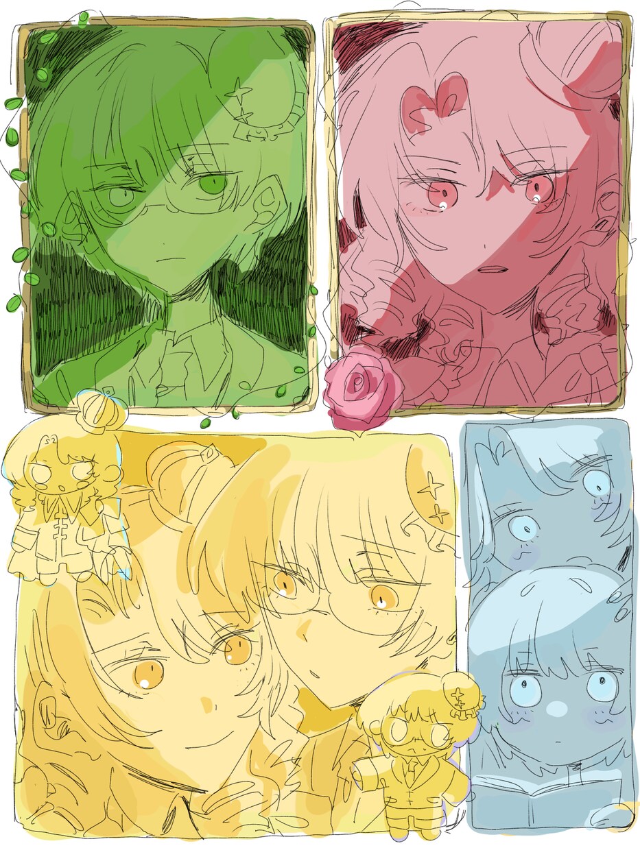 3L◯ 白黒ラフ詰め込み絵お描きします 漫画線でザクザクとした描き込みを行います！ イメージ2