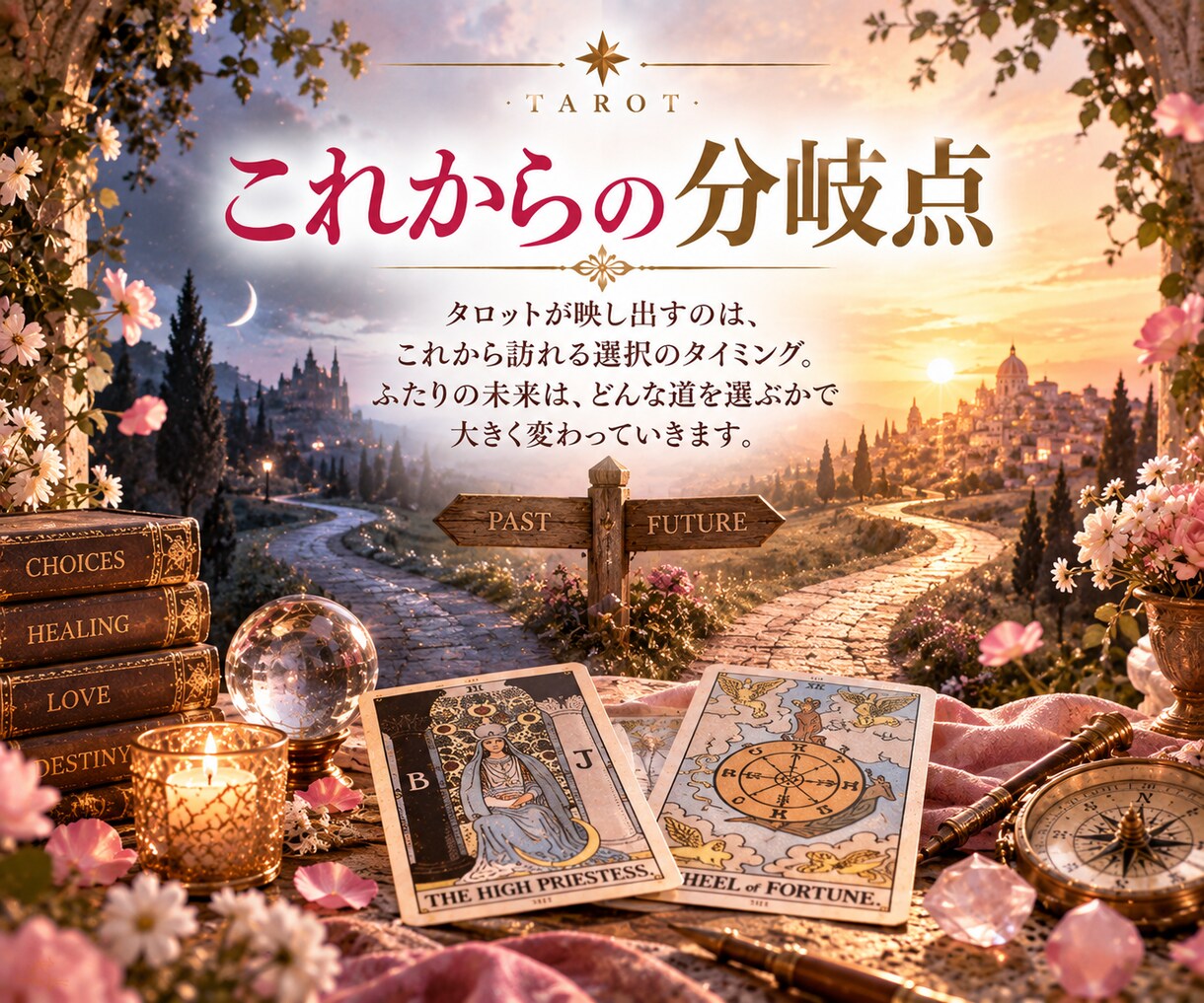 復縁への「ルート」を具体的に占います ふたりの現在地から、復縁までの道筋を読み解きます イメージ4