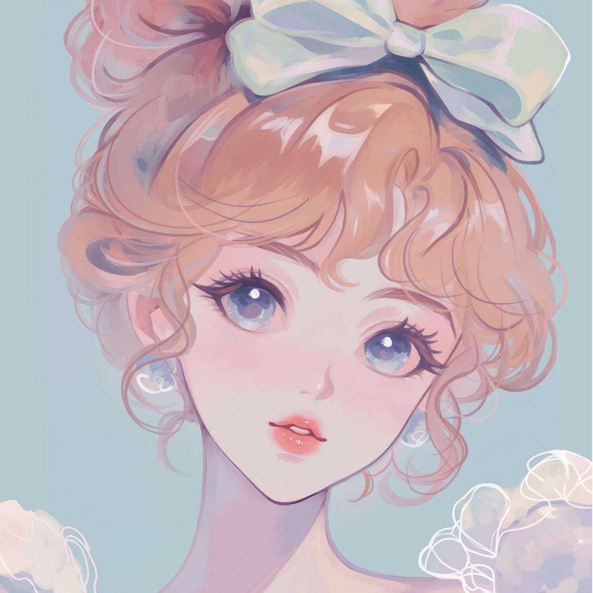 透明感のある可愛いイラスト描きます SNSアイコンや一枚絵など柔らかく丁寧に制作します！ イメージ4