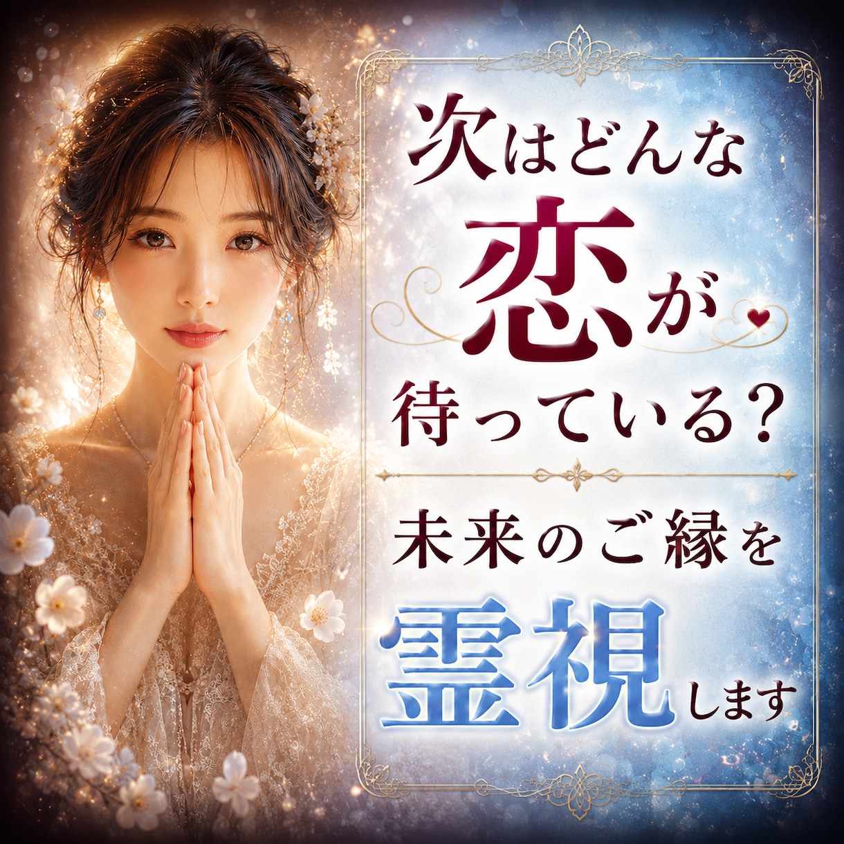 次はどんな恋が待っている？未来のご縁を霊視します あなたに訪れる恋愛の流れと運命のご縁を丁寧に読み解きます イメージ1