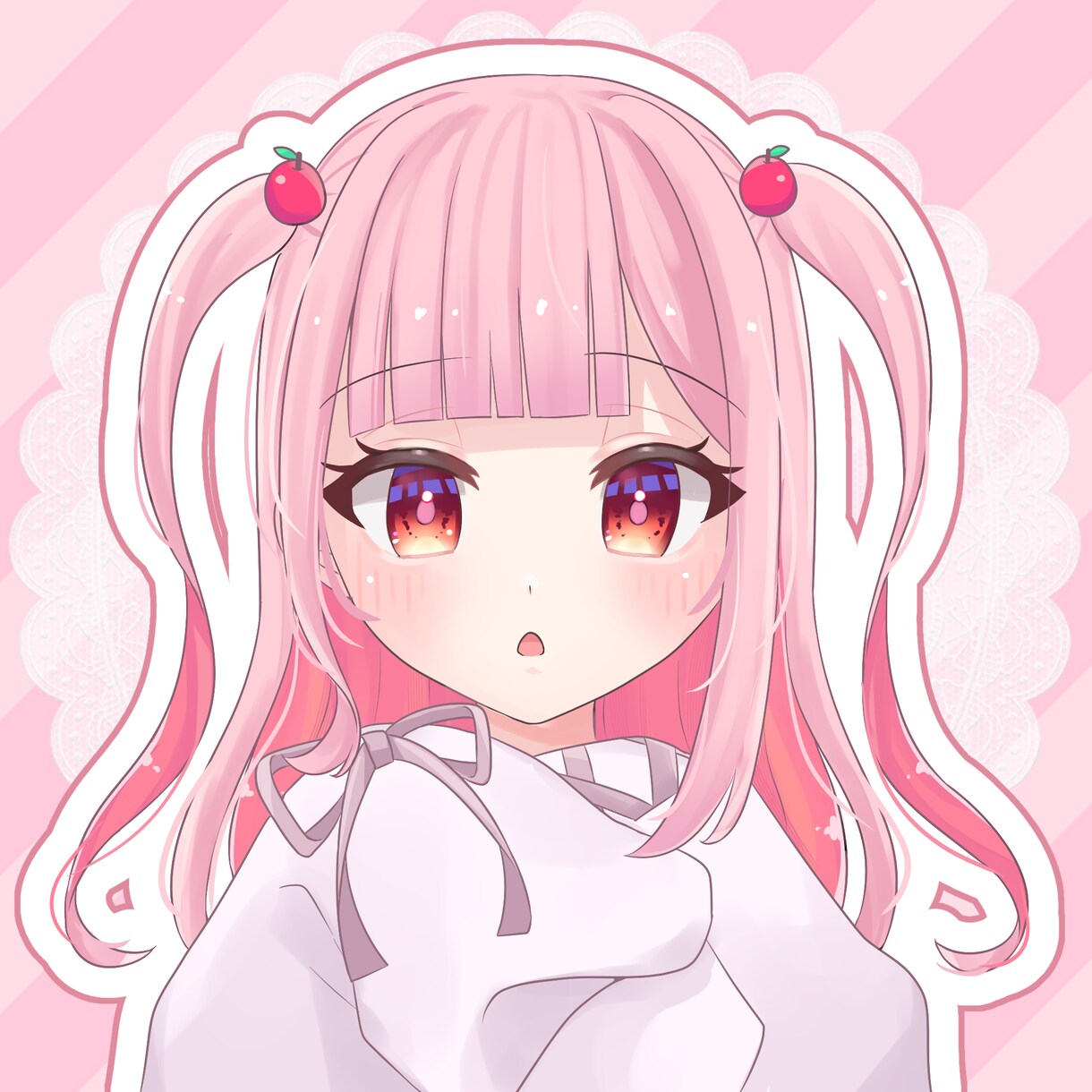 パッと目を引くかわいい女の子のアイコン描きます 最短3日！お手頃ですぐにアイコンがほしい方におすすめです！ イメージ10
