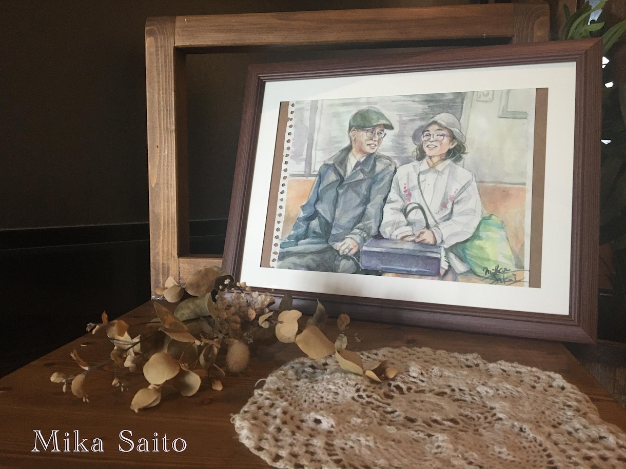 水彩画で写真から似顔絵作成します この道15年のアーティストがあなたの思い出作りをサポート！ イメージ2