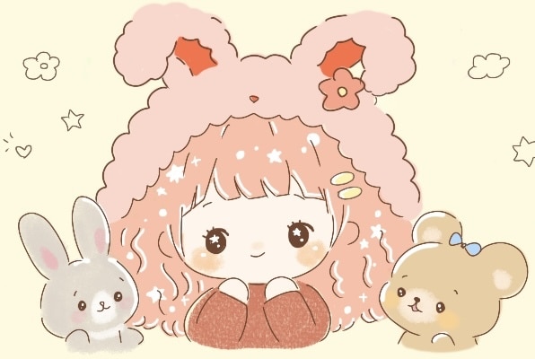 あなたの写真をかわいいアイコンにします かわいい♡あなただけのオリジナルキャラクターを描きます イメージ5