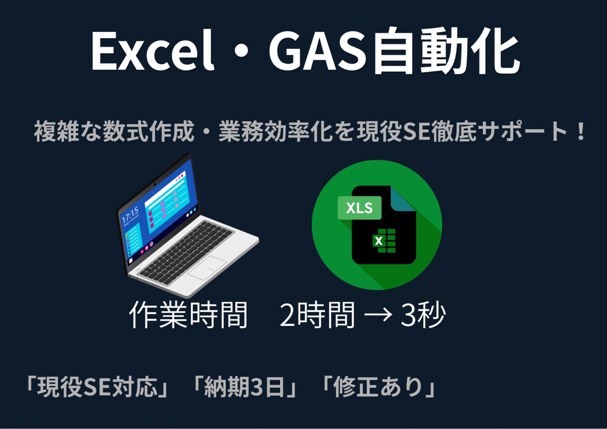 業務効率化！現役SEがExcel自動化します 毎日1時間かけているその作業、ボタン一つで終わらせませんか？ イメージ1