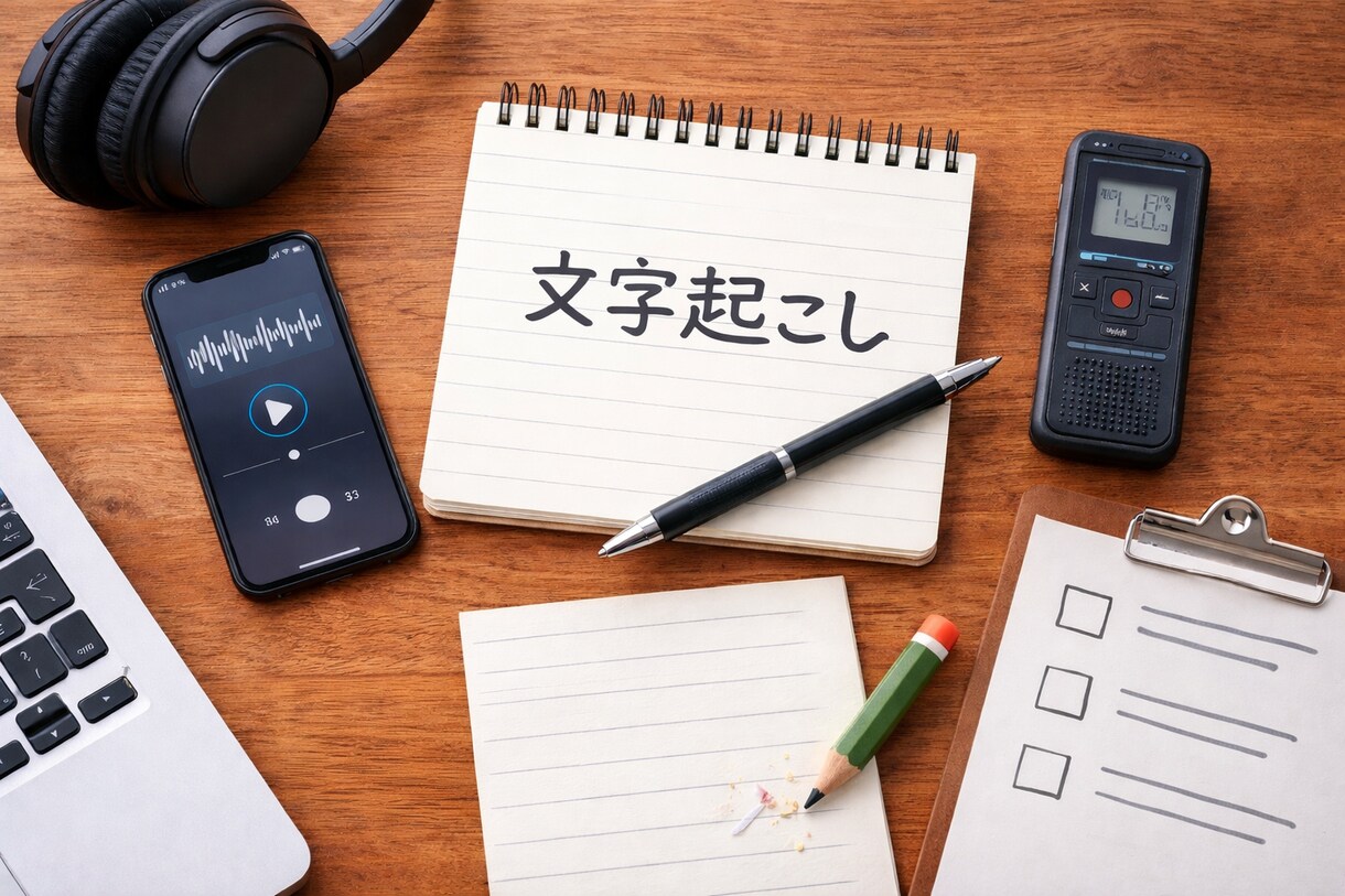 文字起こし、整文を丁寧に間違いなくします。ます 1分70円10分750円30分2000円で文字起こしします。 イメージ1