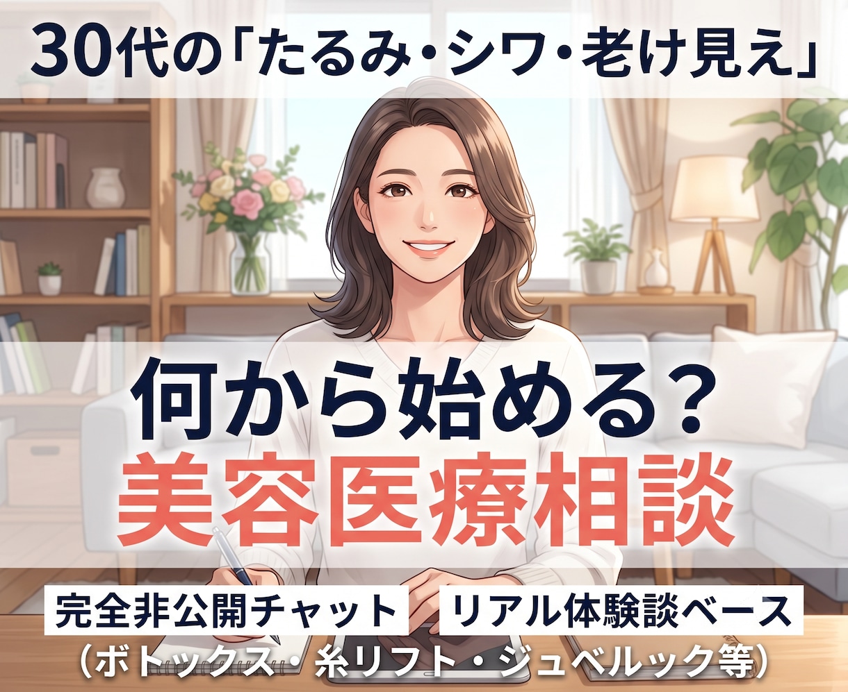 30代の肌悩み★美容医療の相談に乗ります 美容医療で迷う30代へ！実体験と本音であなたの選択を応援 イメージ1