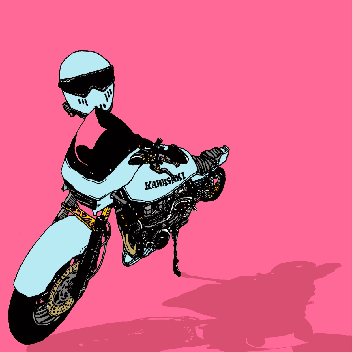 バイク/おしゃれ/絵/イラスト描きますます あなたのバイクを味のある絵にします。 イメージ1