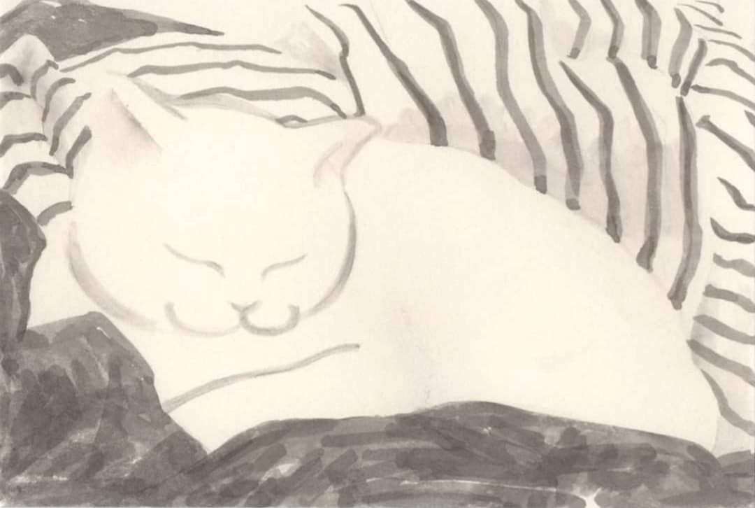 墨絵・水墨画を手描き、データ納品します 紙と墨の滲みが美しい本格水墨画。彩色も可能です。 イメージ8