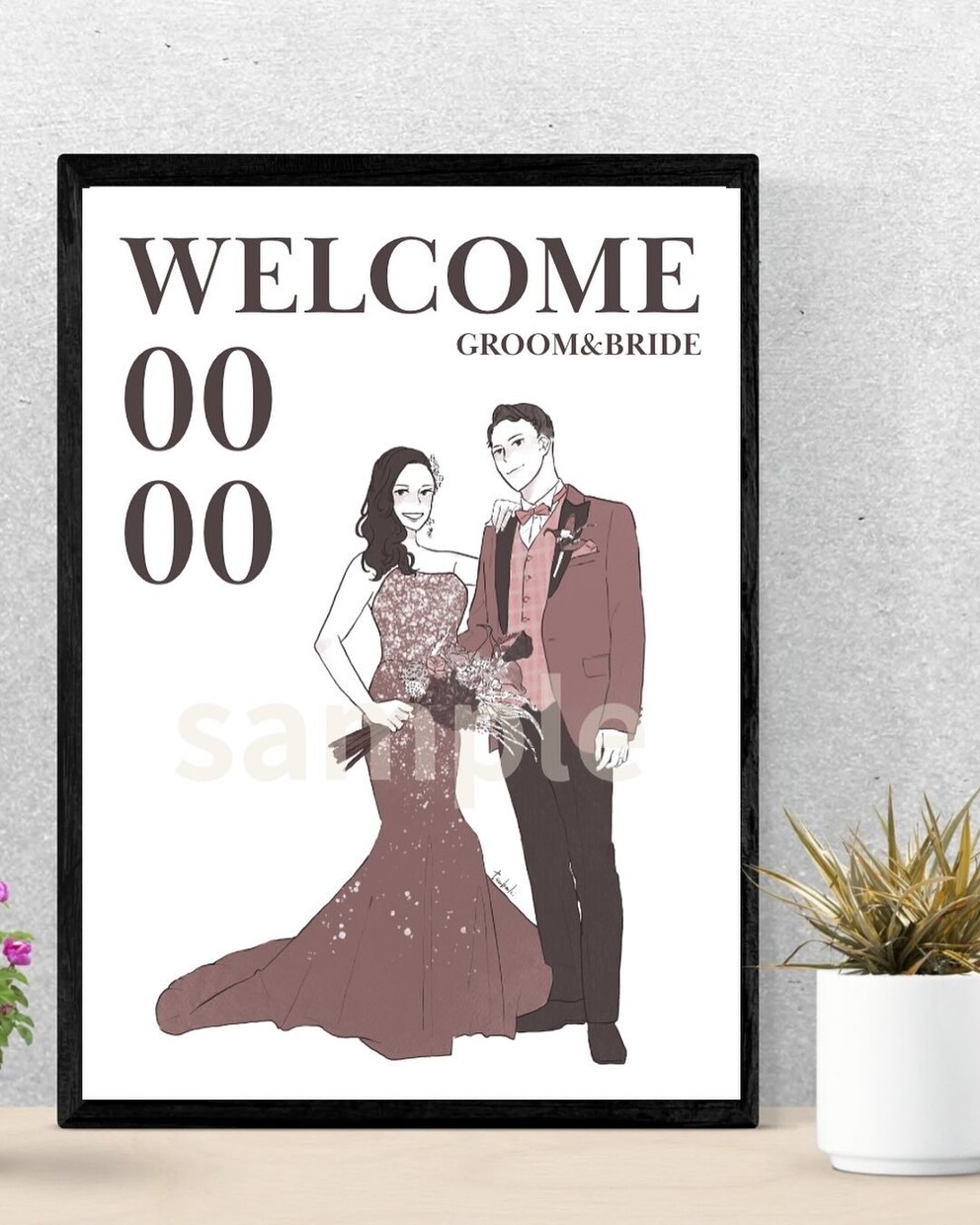 シンプルなワンカラー似顔絵イラストを描きます ワンカラーでシンプルなイラストをお写真から作成いたします イメージ7