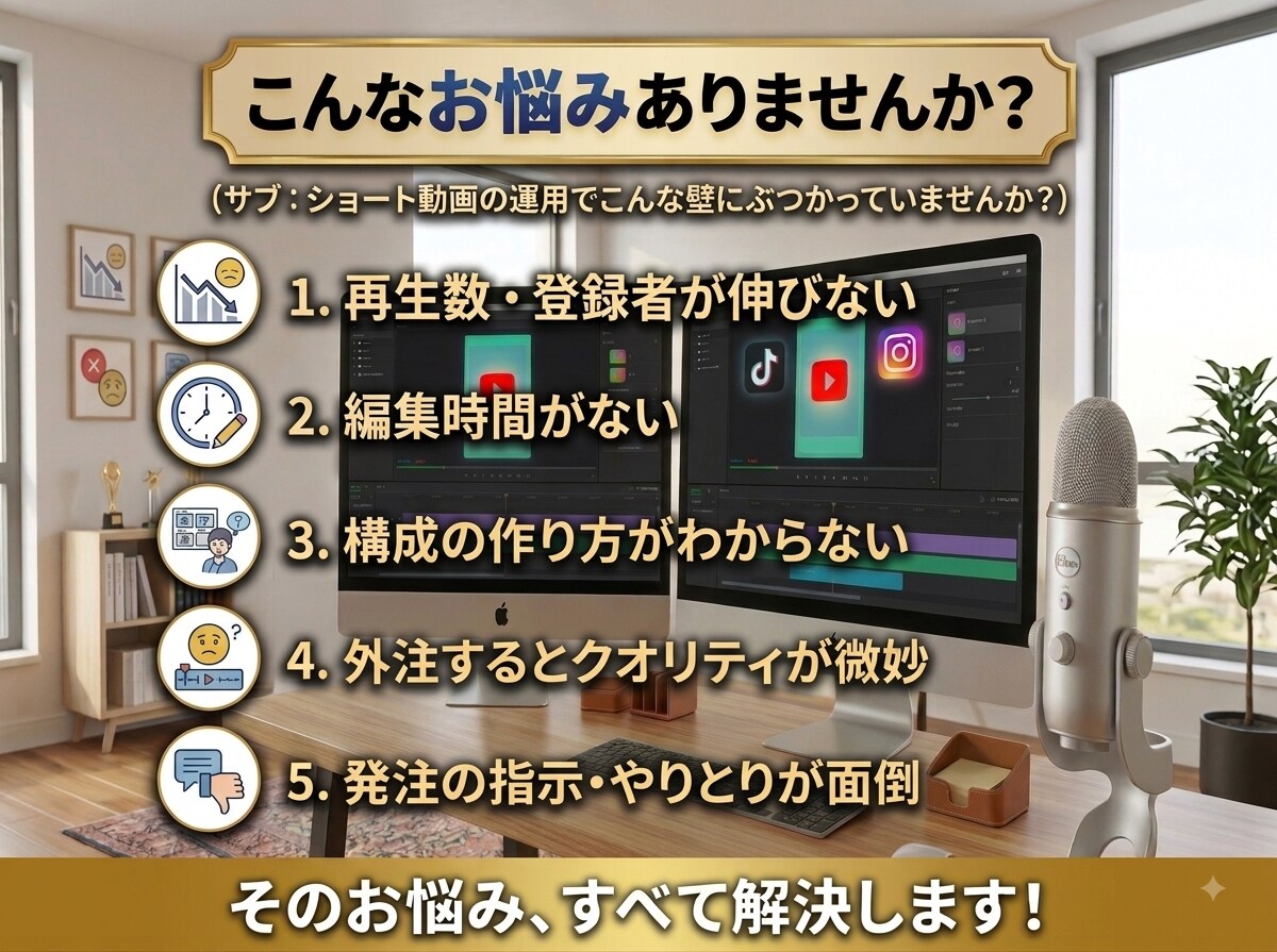 離脱されない引きのある縦型ショート動画を制作します 切り抜きも対応！バズと視聴維持率を意識した動画を制作します イメージ3
