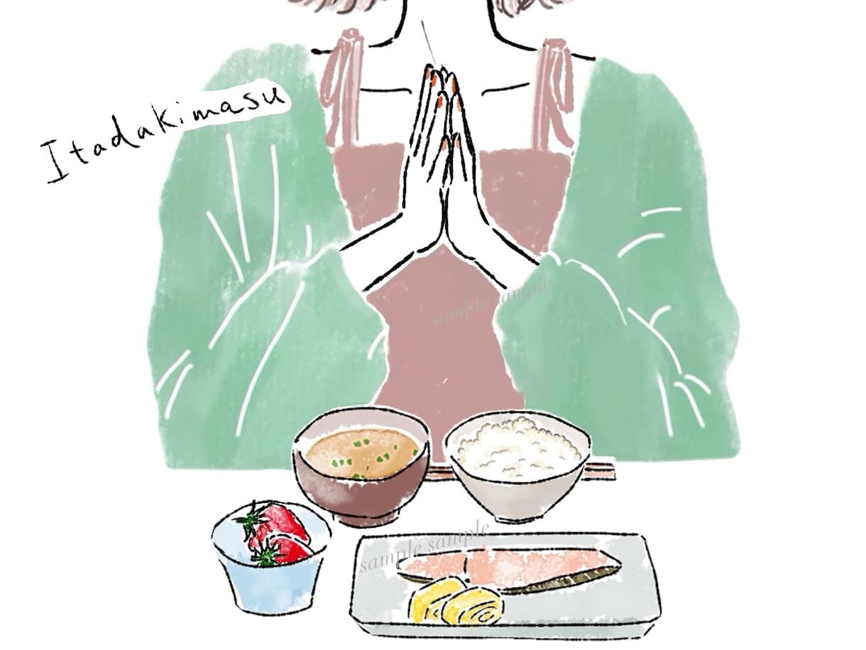 食べ物イラスト、カフェ風おしゃれにお描きします ふんわり雰囲気ある、水彩タッチで印象UPします！ イメージ5