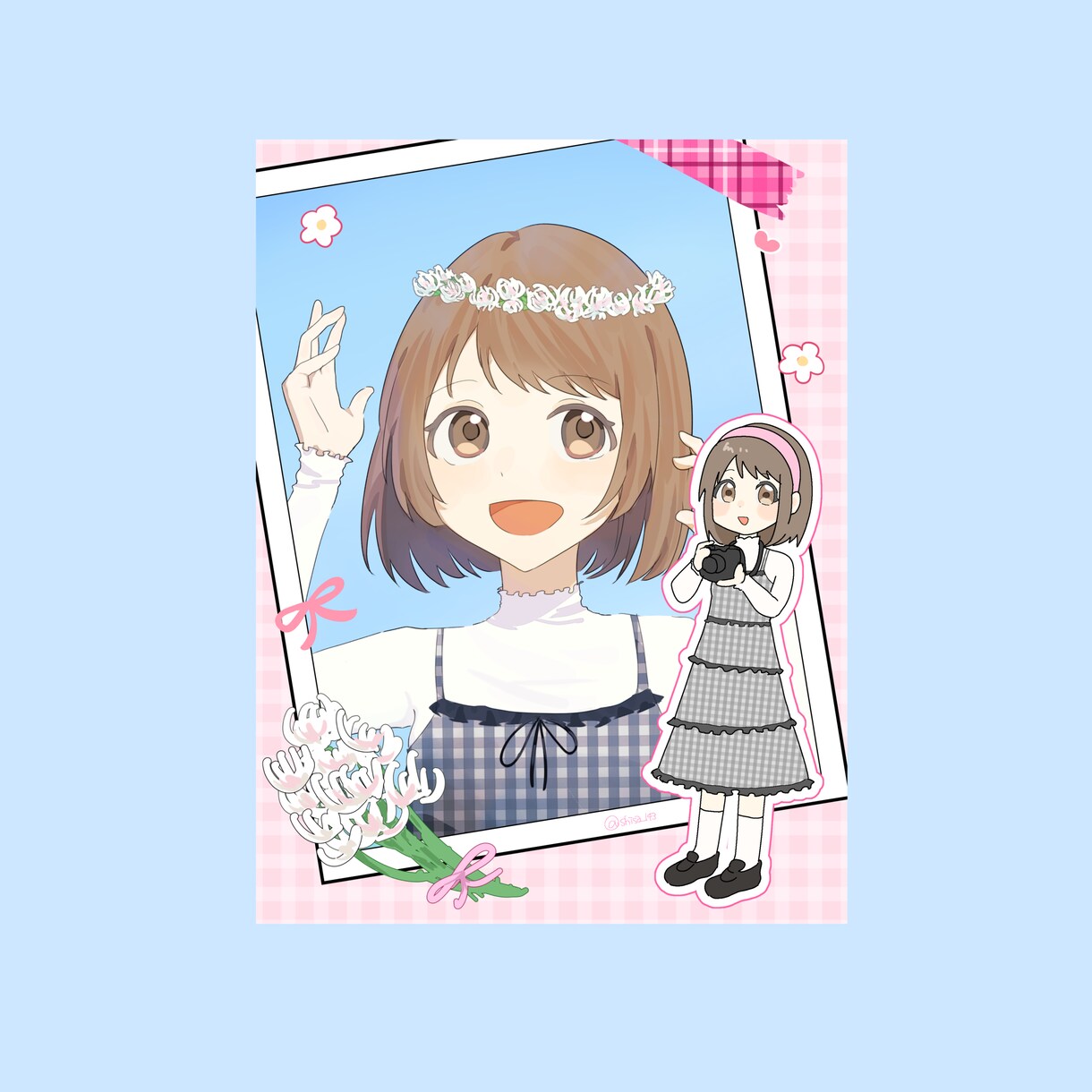 人物メイン　理想に沿うかわいいイラストを描きます 一枚絵・MV・立ち絵　/  かわいいを幅広く対応いたします イメージ7