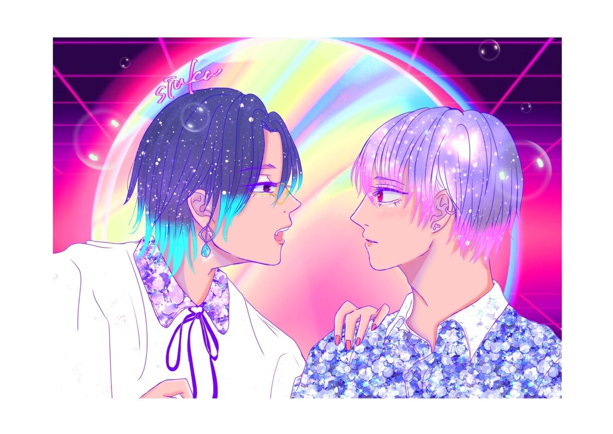 90年代アニメの様なイラスト描きます ｰ個性のあるアイコン、イラスト制作致します。 イメージ3