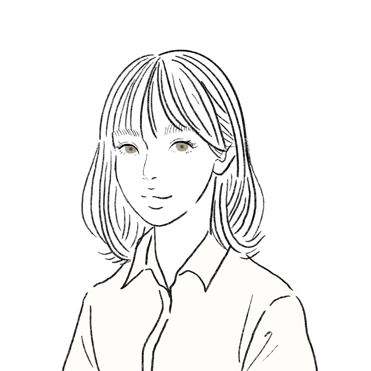 ファッションイラスト風！線画で似顔絵を描きます 程よく似ていて、SNSのアイコンに使いやすい似顔です。 イメージ6