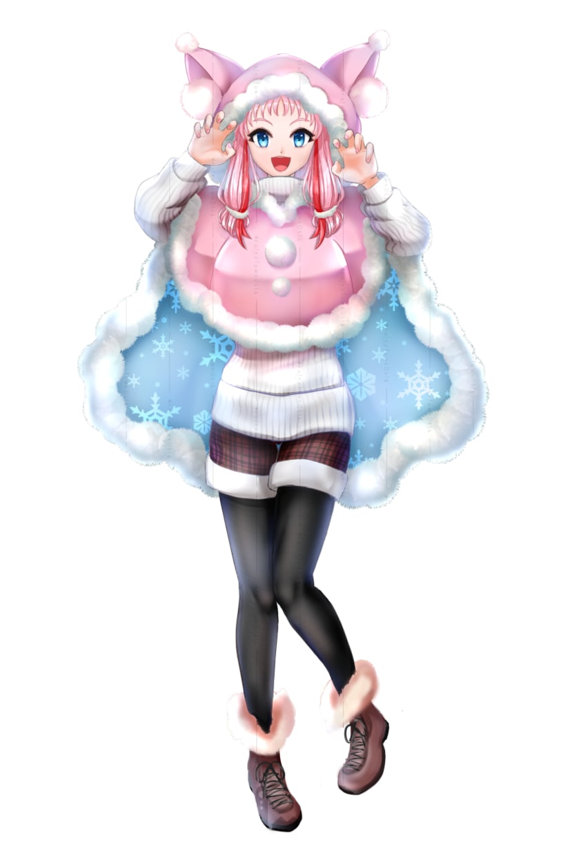オリジナルキャラクターの立ち絵を制作いたします 透明感のある塗りとファンタジー系デザインが得意です。 イメージ3