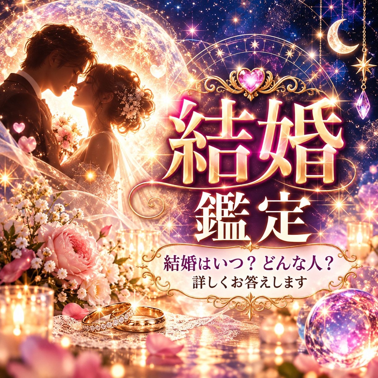 結婚はいつ？どんな人？詳しくお答えします 結婚相手との相性・時期を霊視でお伝えします イメージ1