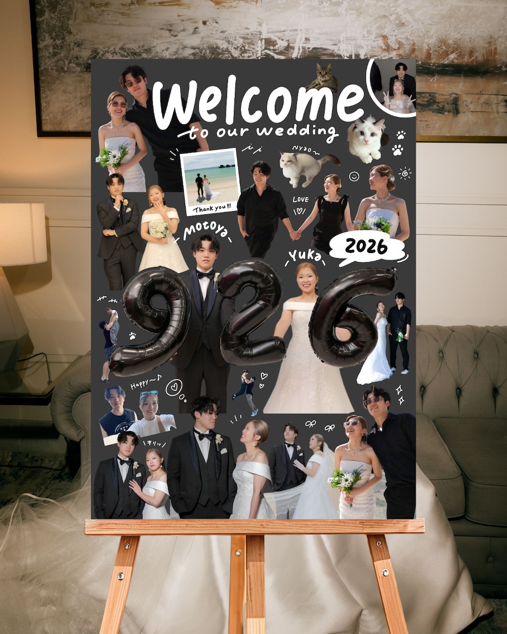 結婚式/オリジナルウェルカムボードを作ります パネル印刷・配送までマルっとお任せください！ イメージ7