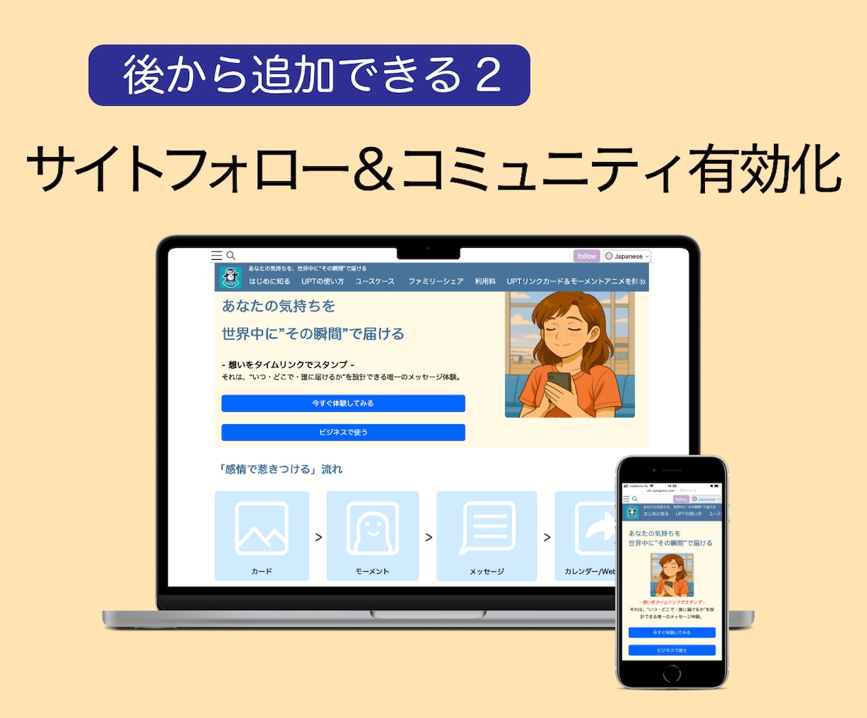 名刺代わりの1ページサイトを2万円で制作します 最短1日納品、ECもコミュニティもあとから簡単有効化 イメージ3