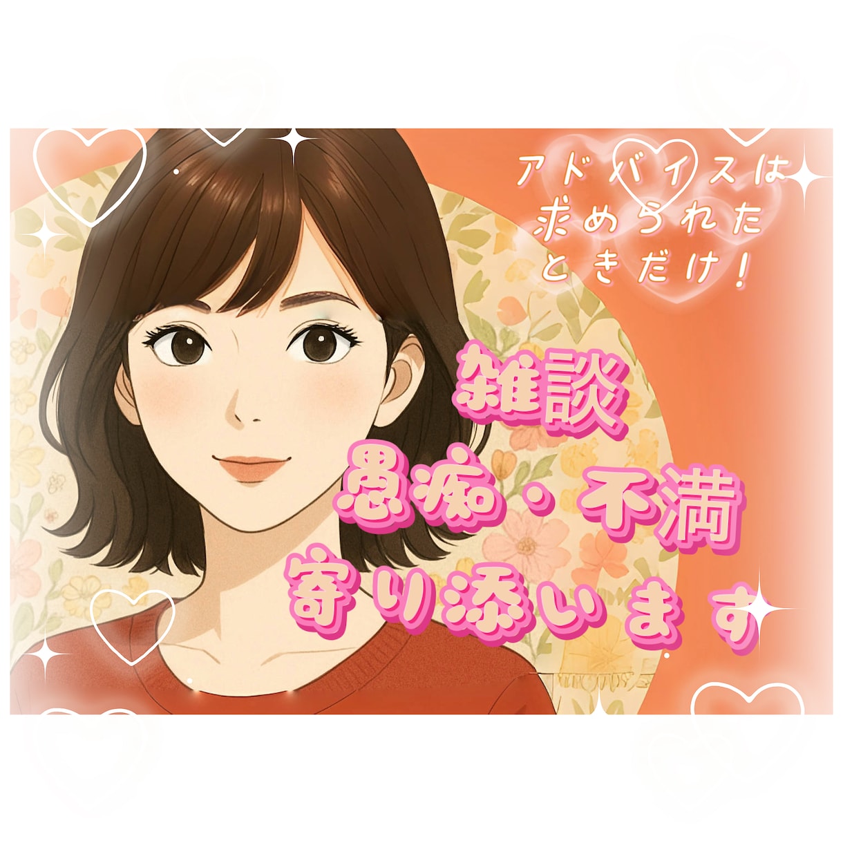 聞いてほしい‪✿雑談・愚痴・不満聞きます 公認心理師が聴きます‪✿今話したい！どんな話も傾聴します‪✿ イメージ1