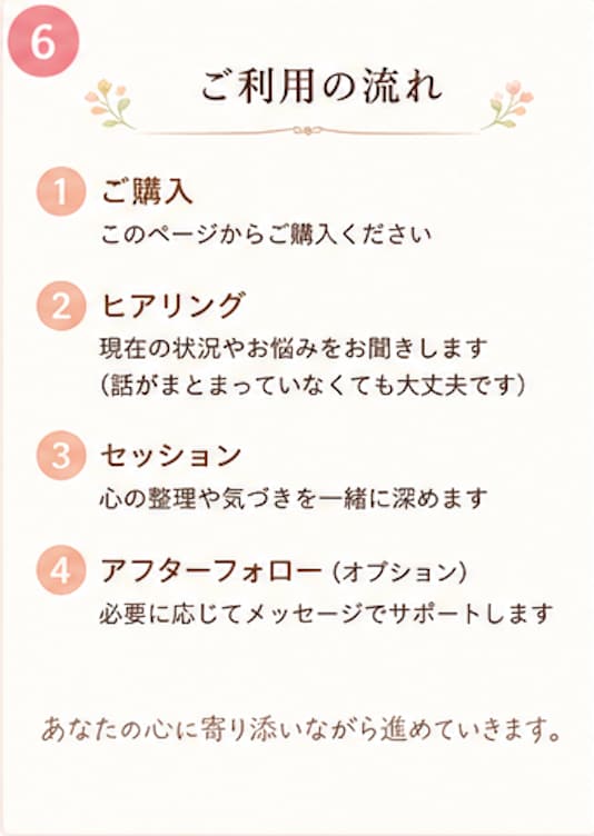 頑張りすぎてしまう女性の心を整理します 居場所がなかった私が寄り添います イメージ6