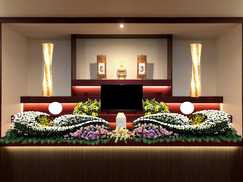 葬儀社様、店舗の花装飾イメージデザインします 生花祭壇のプロだからできるデザイン企画 イメージ6
