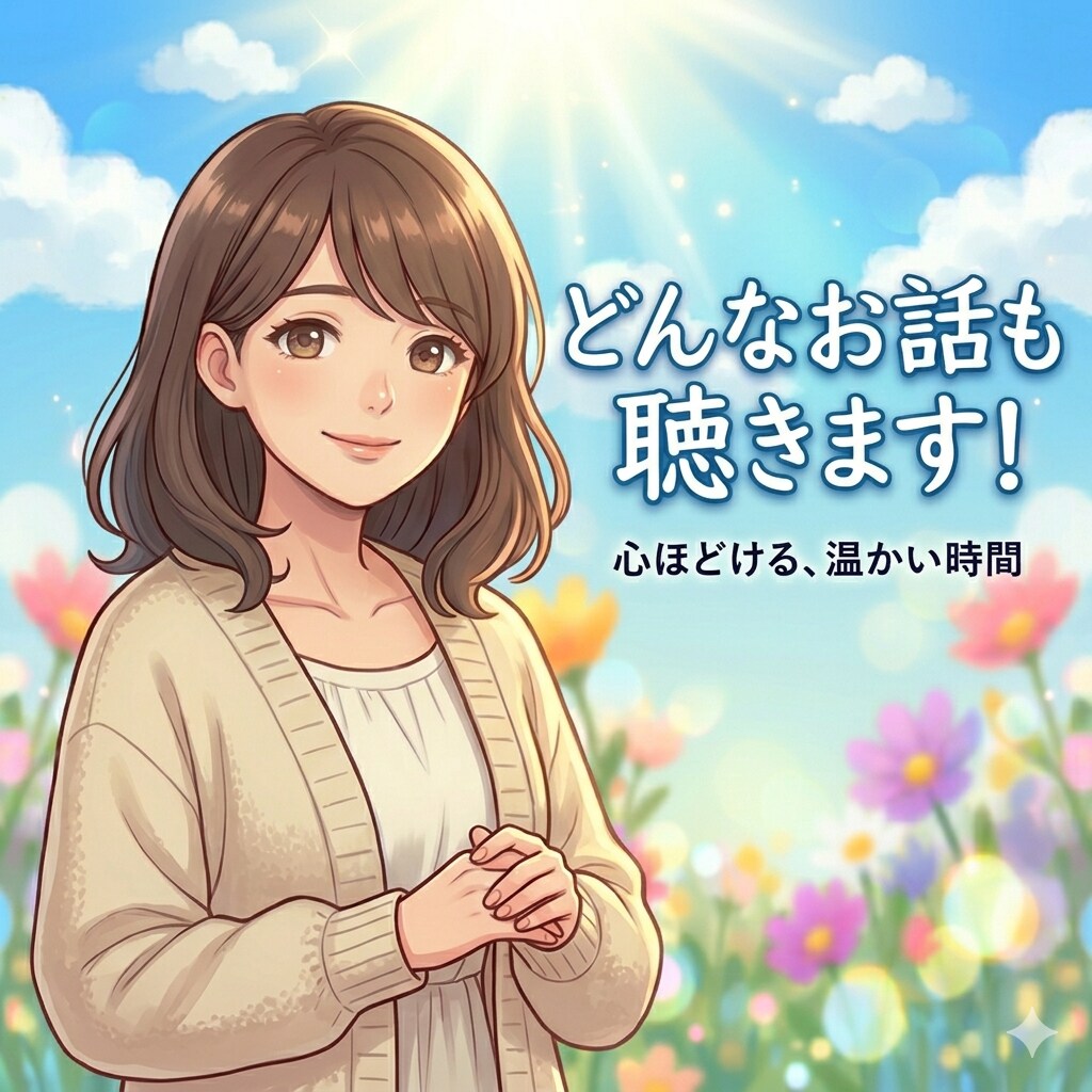 お話聞きます どんなお話も聴きます！話すだけで変わることがあります☆ イメージ1