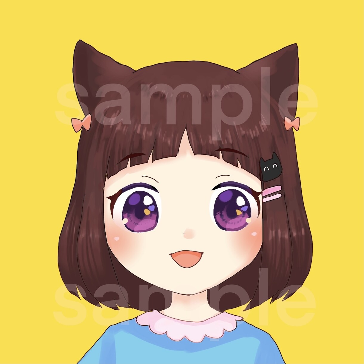 SNSやブログに使えるかわいいアイコン作成します TwitterやYouTubeなどでご利用いただけます イメージ1