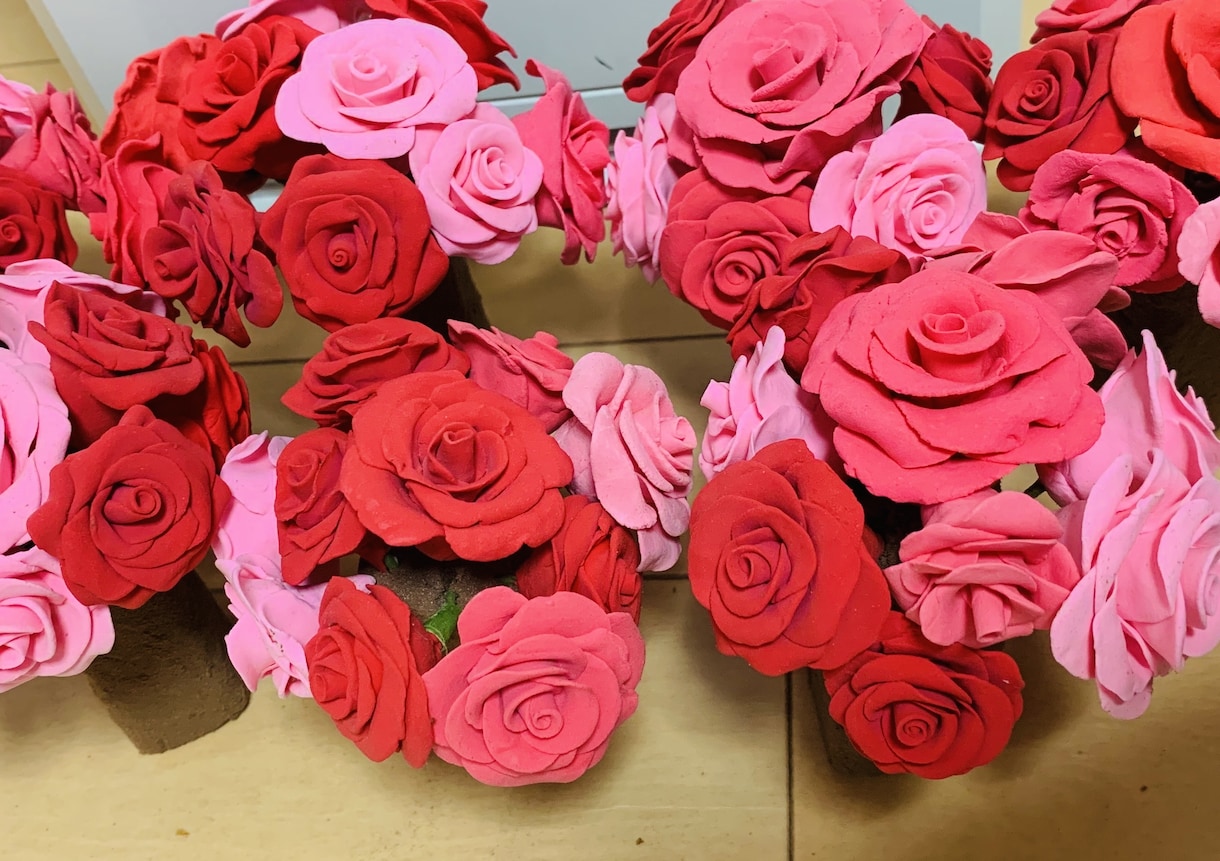 花を粘土で作ります 粘土で世界でただ一つだけの花を！ イメージ2
