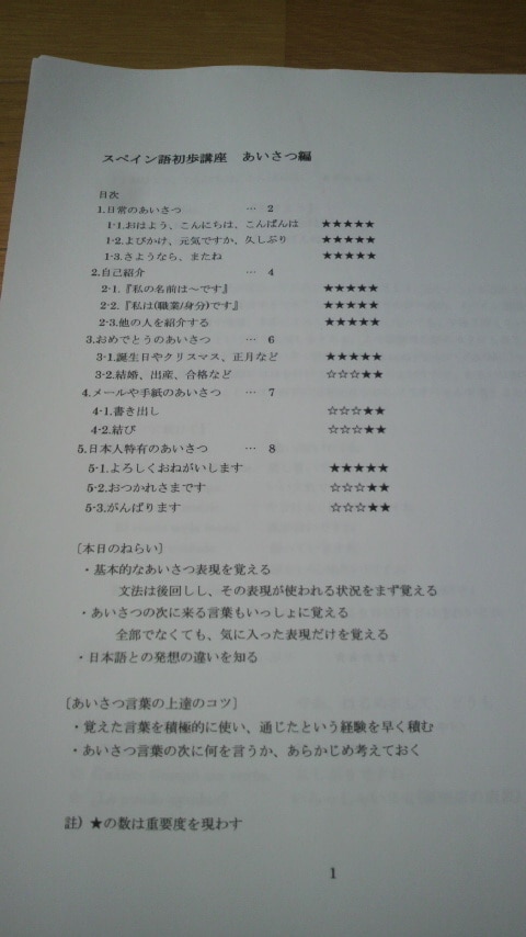 初心者限定　スペイン語独習教材を作ります 豊富な生きた例文と、丁寧な解説であなたの学習をお助けします イメージ1