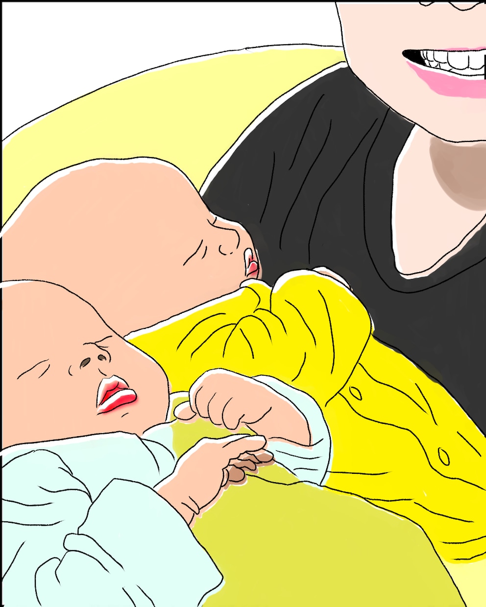 育児写真をやさしいイラストにします スマホにどんどん保存されていく育児写真を温かいイラスト仕上げ イメージ2