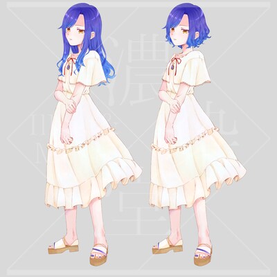 オリジナルキャラクターの立ち絵を描きます ゲームや配信、動画などに幅広く使えるイラストを作成します！ イメージ3