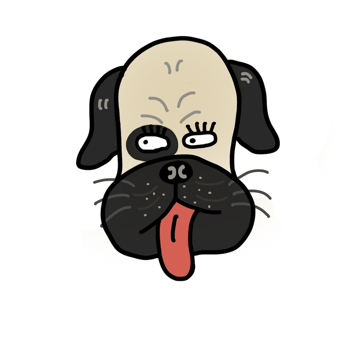 ポップなブサカワイラストお描きします アイコンイラスト、カップルイラスト、愛犬イラスト イメージ6