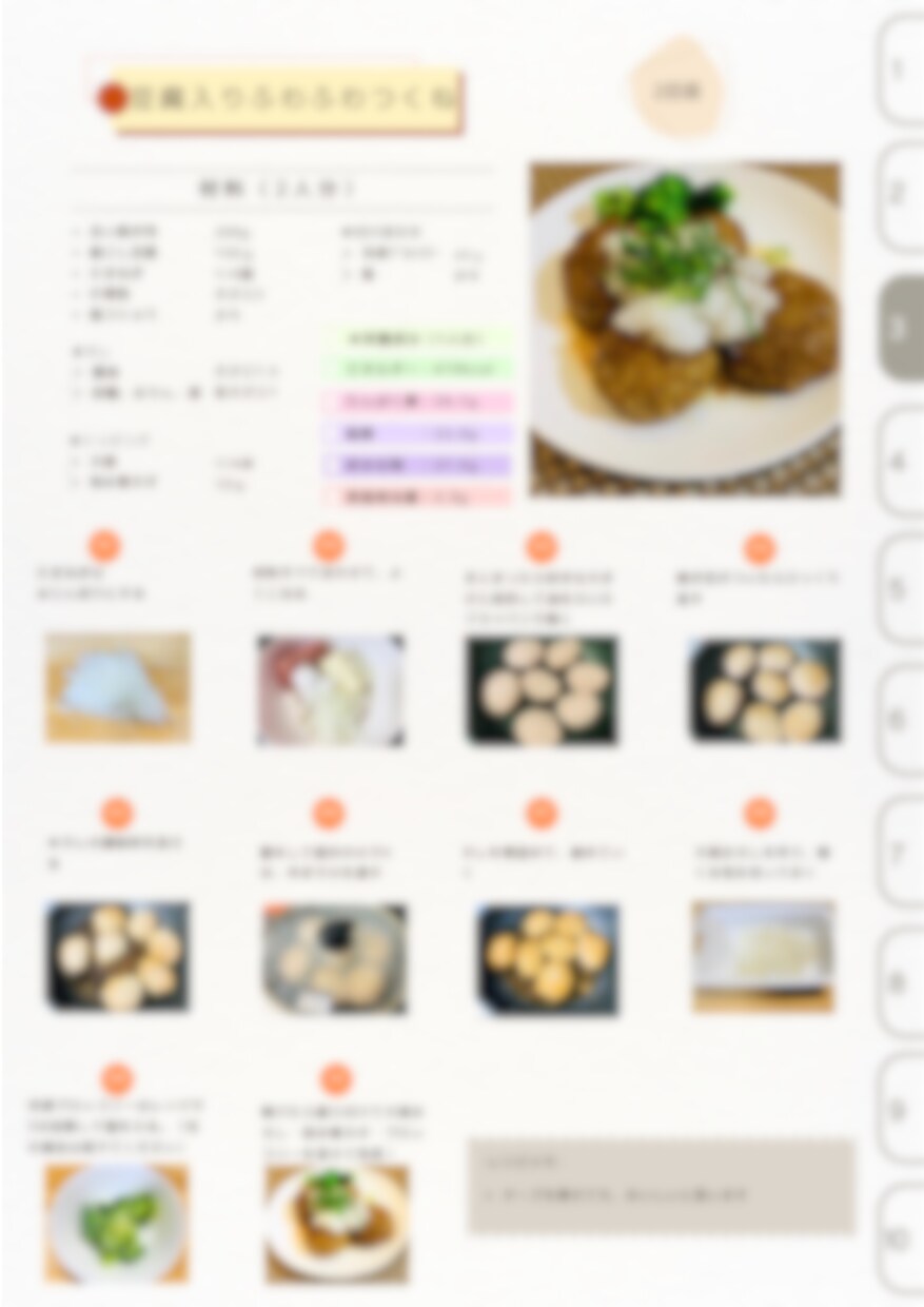 管理栄養士ママによるオーダーメイドレシピ作成します 全行程写真付き！栄養成分付き！買い物リスト付！でわかりやすい イメージ3