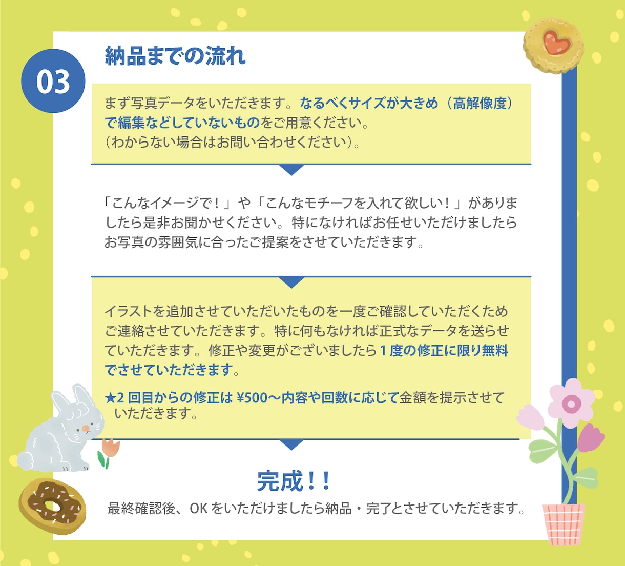 写真に優しい手描きの魔法をかけます SNS映えや思い出の一枚はもちろん、ギフトにも最適です。 イメージ6