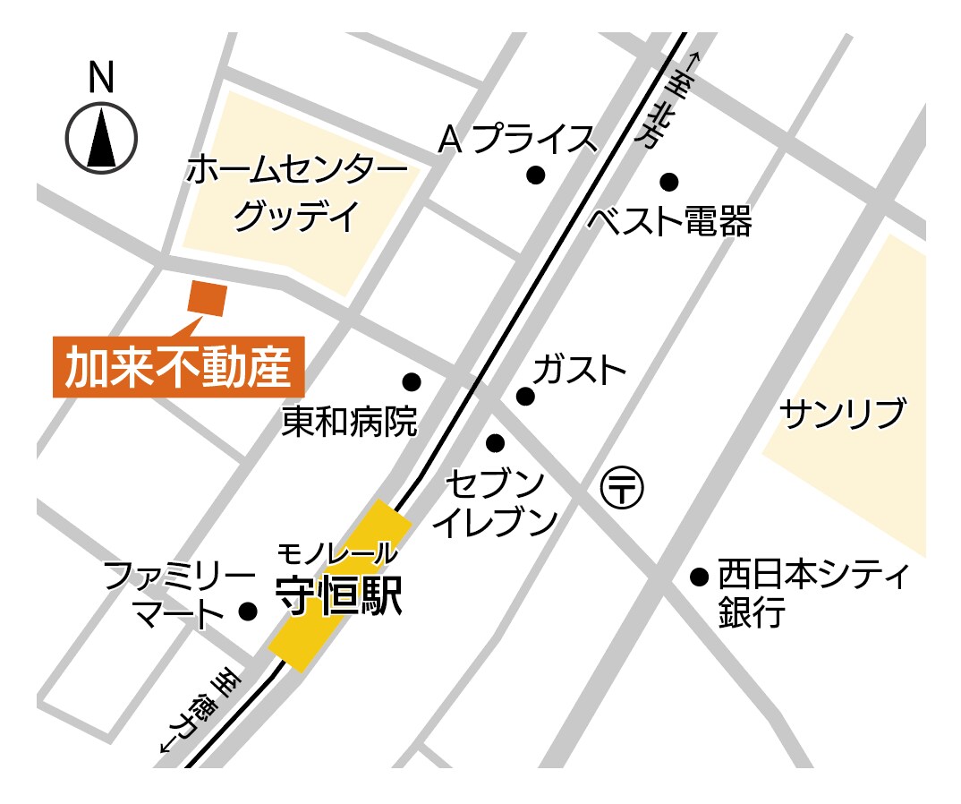 シンプルな地図・マップを3,000円で作成します 住所だけからでも作成可能！修正は何度でも！ イメージ8