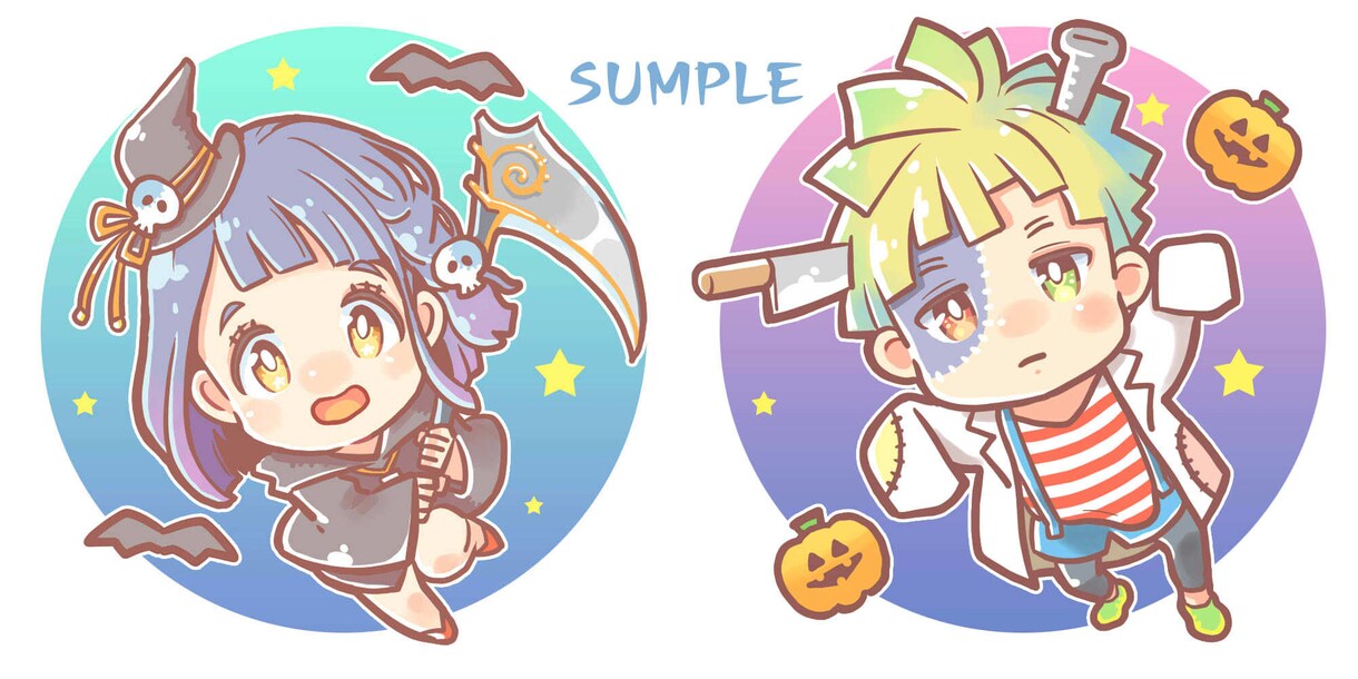 SNS用キャラアイコン描きます デザイン自由に対応いたします！他イラストも受付けます。 イメージ8