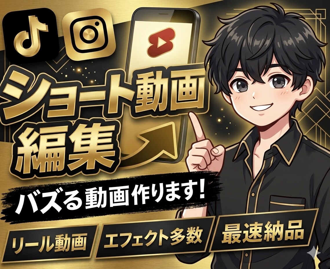 格安で価格にてリール動画を編集します TikTok・リール動画を“伸びる構成”で編集します イメージ1