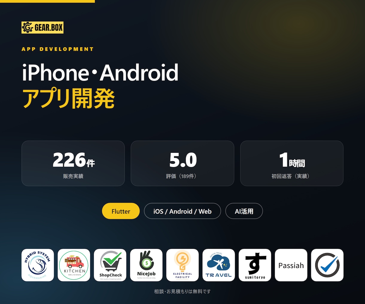 スマホ・PCアプリ開発を低価格で丁寧に支援します 実績200件以上！10日～2週間程度で作成可能です イメージ2