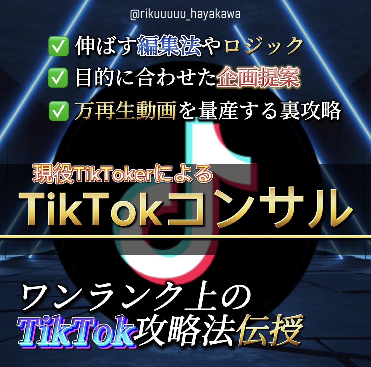 TikTokコンサルティング承ります Ｚ世代マーケテーターによるばずらせるロジック伝授 イメージ1
