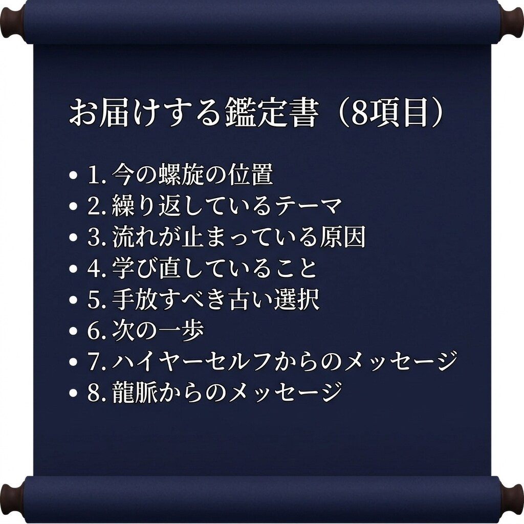 繰り返す悩みの意味を螺旋龍脈で鑑定します 螺旋の先で待つハイヤーセルフが、今のあなたに答えます イメージ6