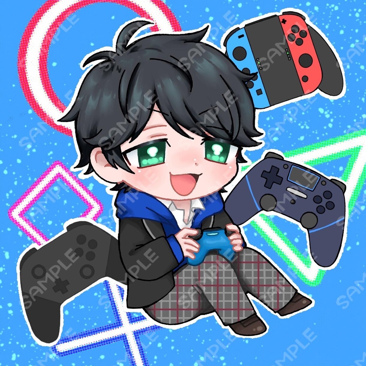 かわいいデフォルメイラスト描きます かわいいちびキャラ描きます！アイコンやグッズなどにどうぞ！ イメージ4