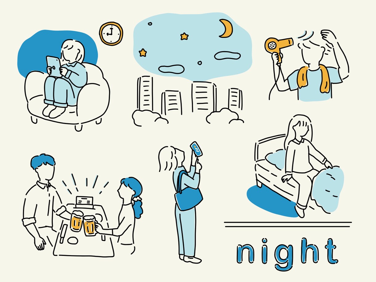 シンプル かわいい 顔なし 人物 イラスト描きます 生活や仕事のシーンのイラスト、汎用性あり/商用OKです。 イメージ4