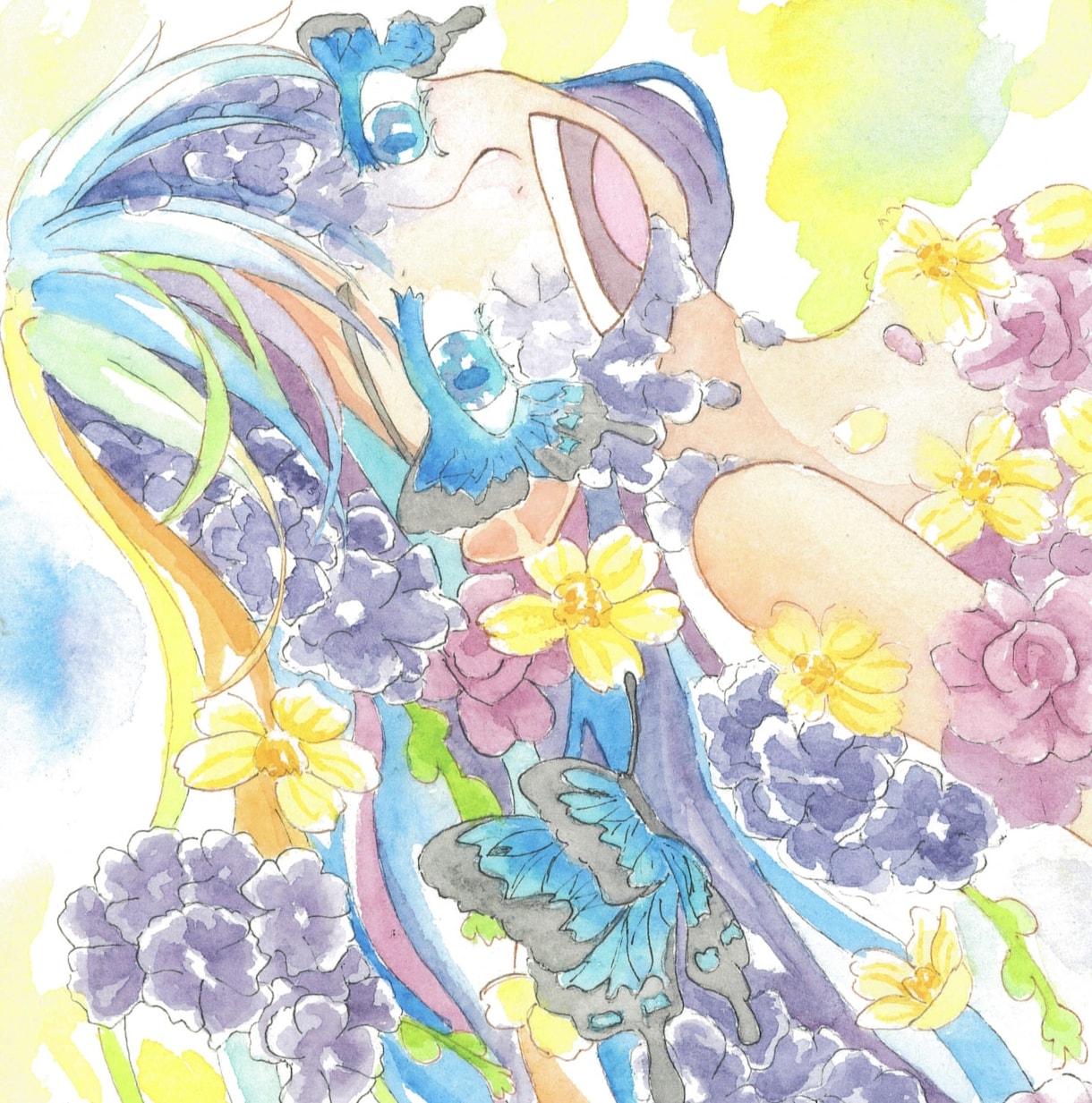透明水彩で色鮮やかな色彩原画描きます 大切な人へのプレゼントやお部屋に絵を飾りたい方へ イメージ2