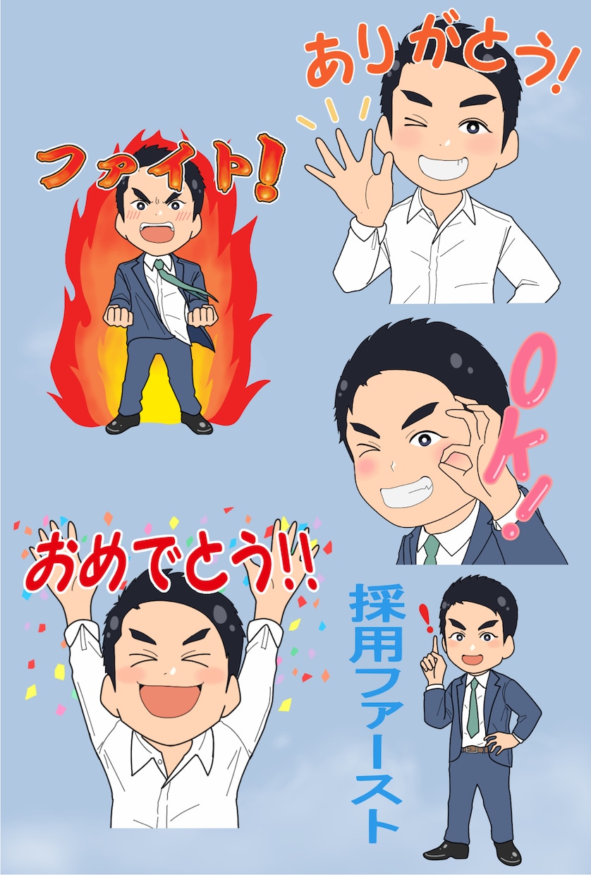 オシャレ・マンガテイストのイラストなど描きます 【似顔絵やイラストなどをコミック、アニメタッチなどで作成！】 イメージ9